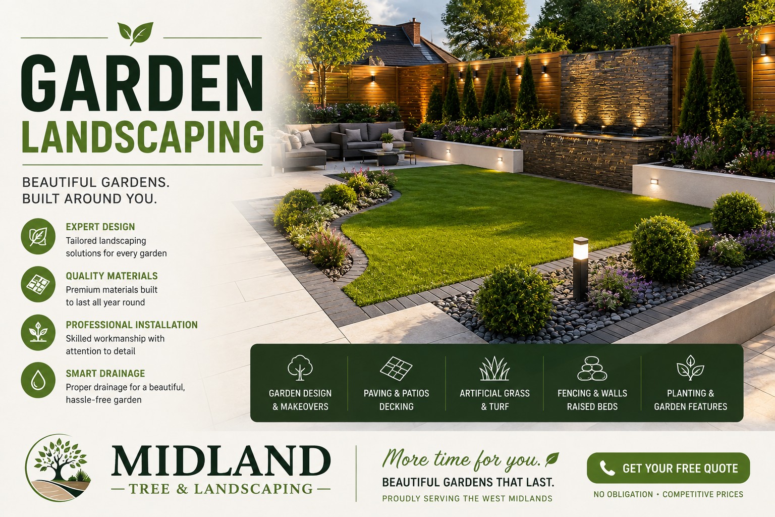 Midland Tree and Landscaping - garden landscaping